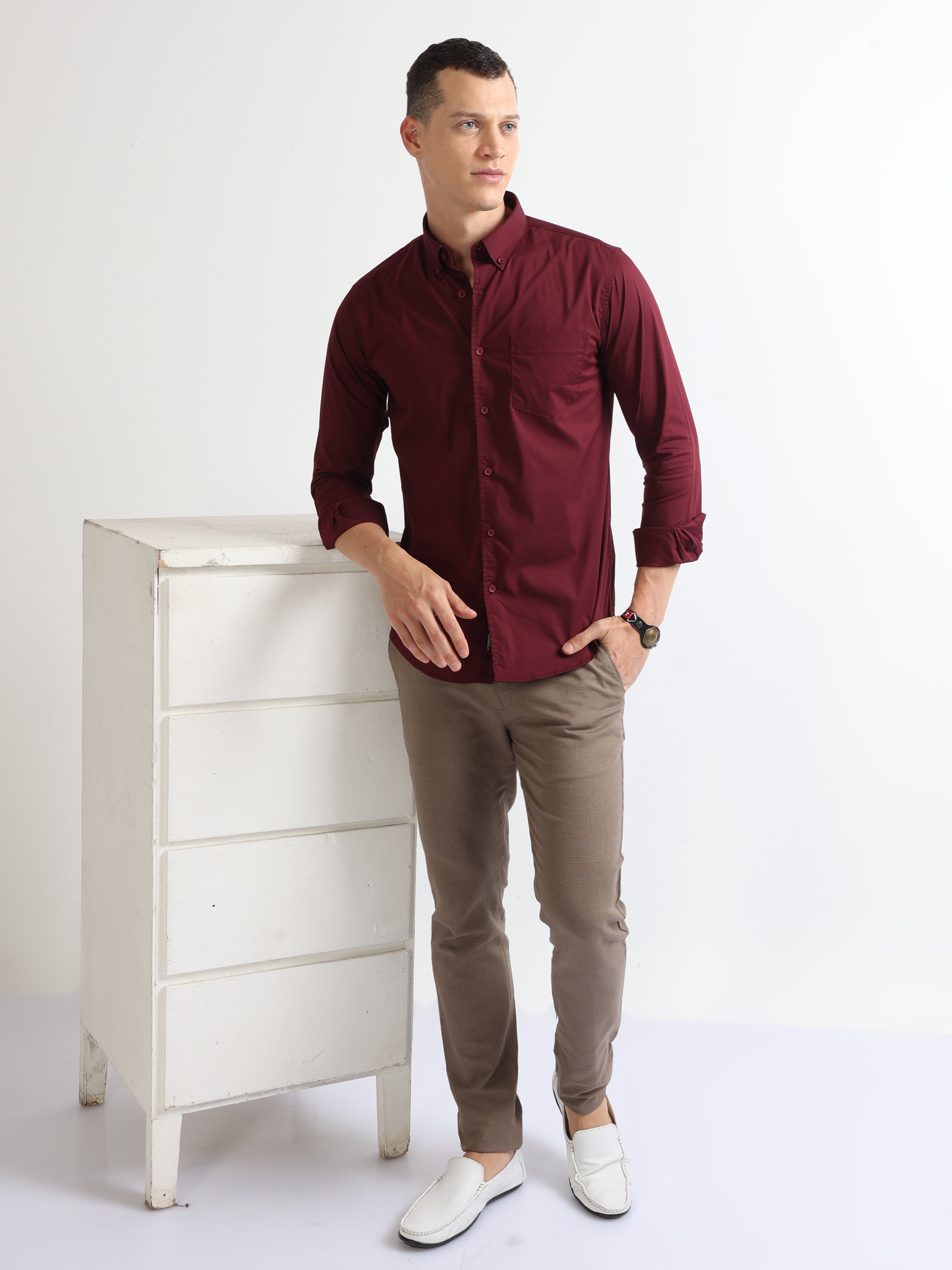 Buy Maroon Shirts For Men & Women At Best Prices Online